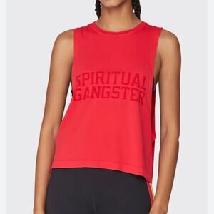 SPIRITUAL GANGSTER - Supernova Logo Muscle Tank - Red - Women’s Size XS